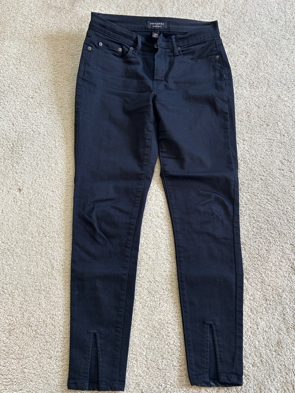Banana Republic Black High-Rise Skinny Jeans